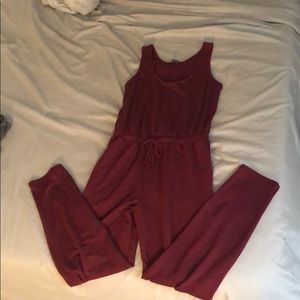Maroon jumpsuit